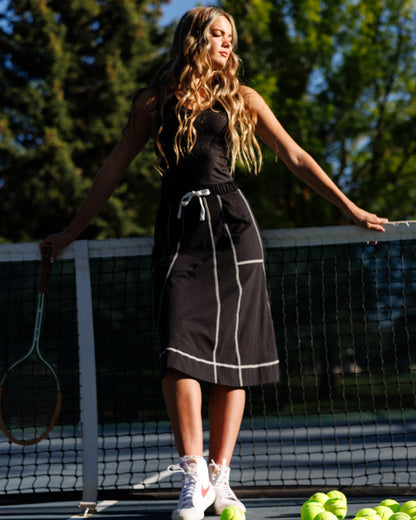 Downeast Major Score skirt in a stylish design, shown in the image with a flattering fit and versatile length.