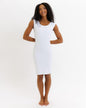 Downeast essentials contour slip in neutral fabric, featuring smooth fit and comfortable waistband, shown in natural light.