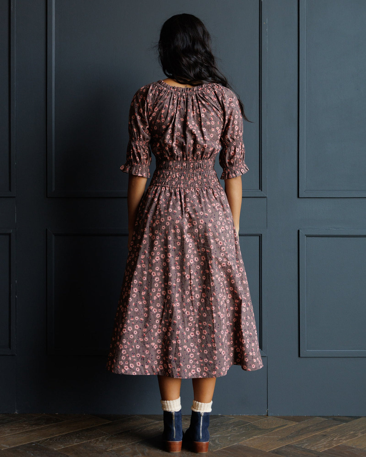 Downeast Long Way Home Dress featuring a flowing design and elegant fabric, perfect for casual or semi-formal occasions.