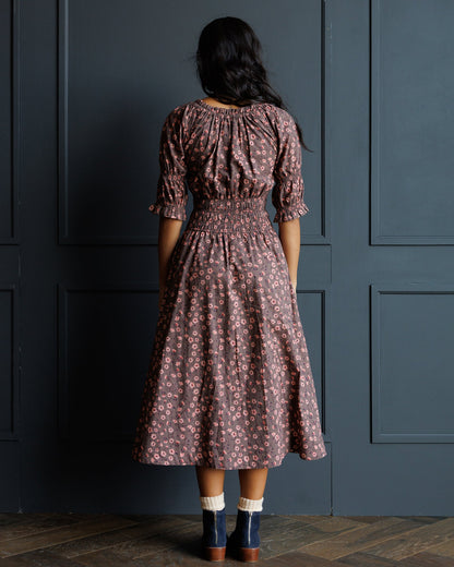 Downeast Long Way Home Dress featuring a flowing design and elegant fabric, perfect for casual or semi-formal occasions.