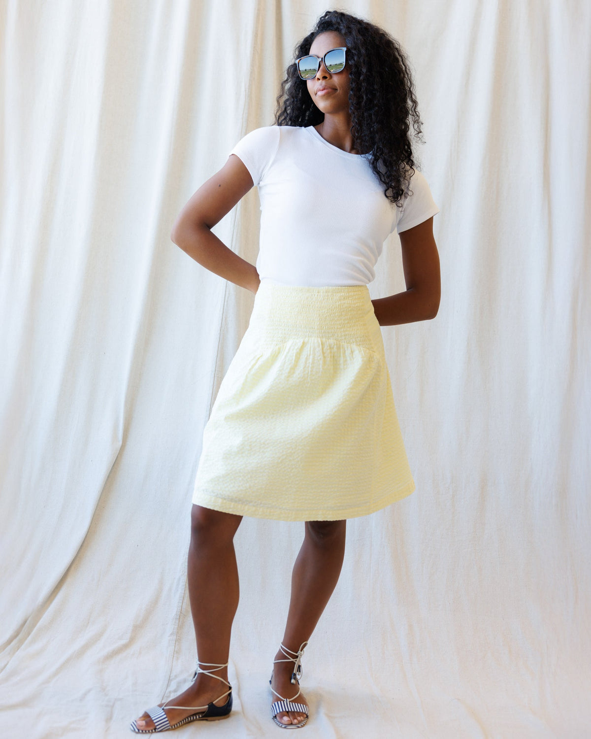 Downeast Off The Clock skirt featuring a stylish design, shown in the image with a flattering fit and modern fabric.