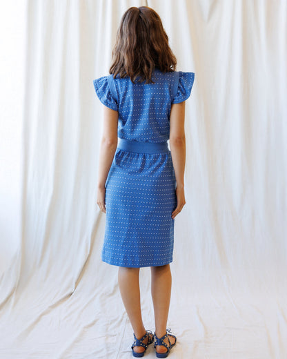 Downeast On Repeat Dress in floral print, sleeveless with a flowy silhouette, perfect for casual summer wear.