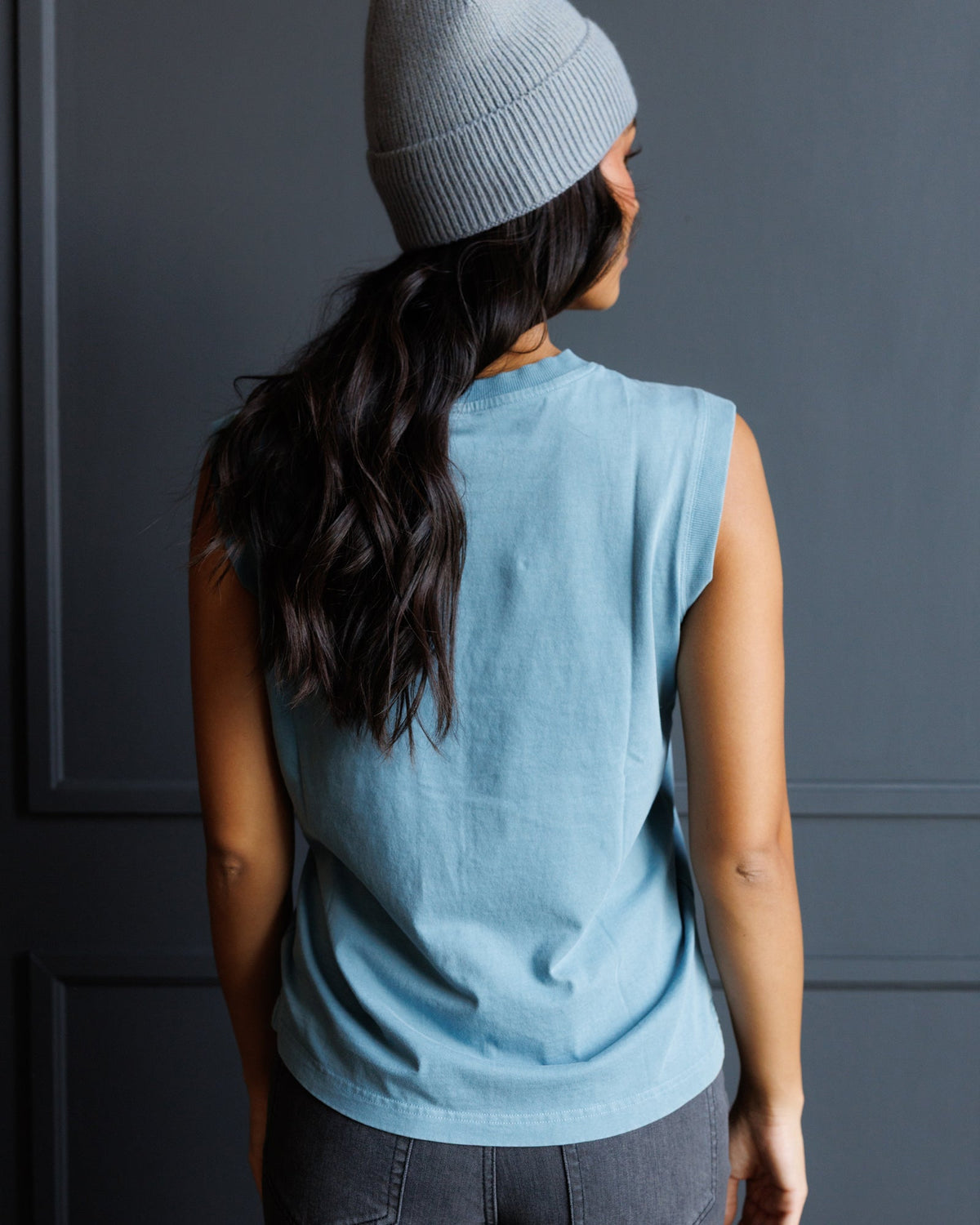 Downeast Your Favorite Tank top in soft fabric, sleeveless design, shown in a light color, perfect for casual summer wear.