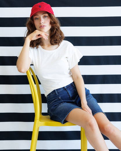 Downeast Charisma Tee in soft fabric, stylish casual top with a relaxed fit, shown in a natural pose.