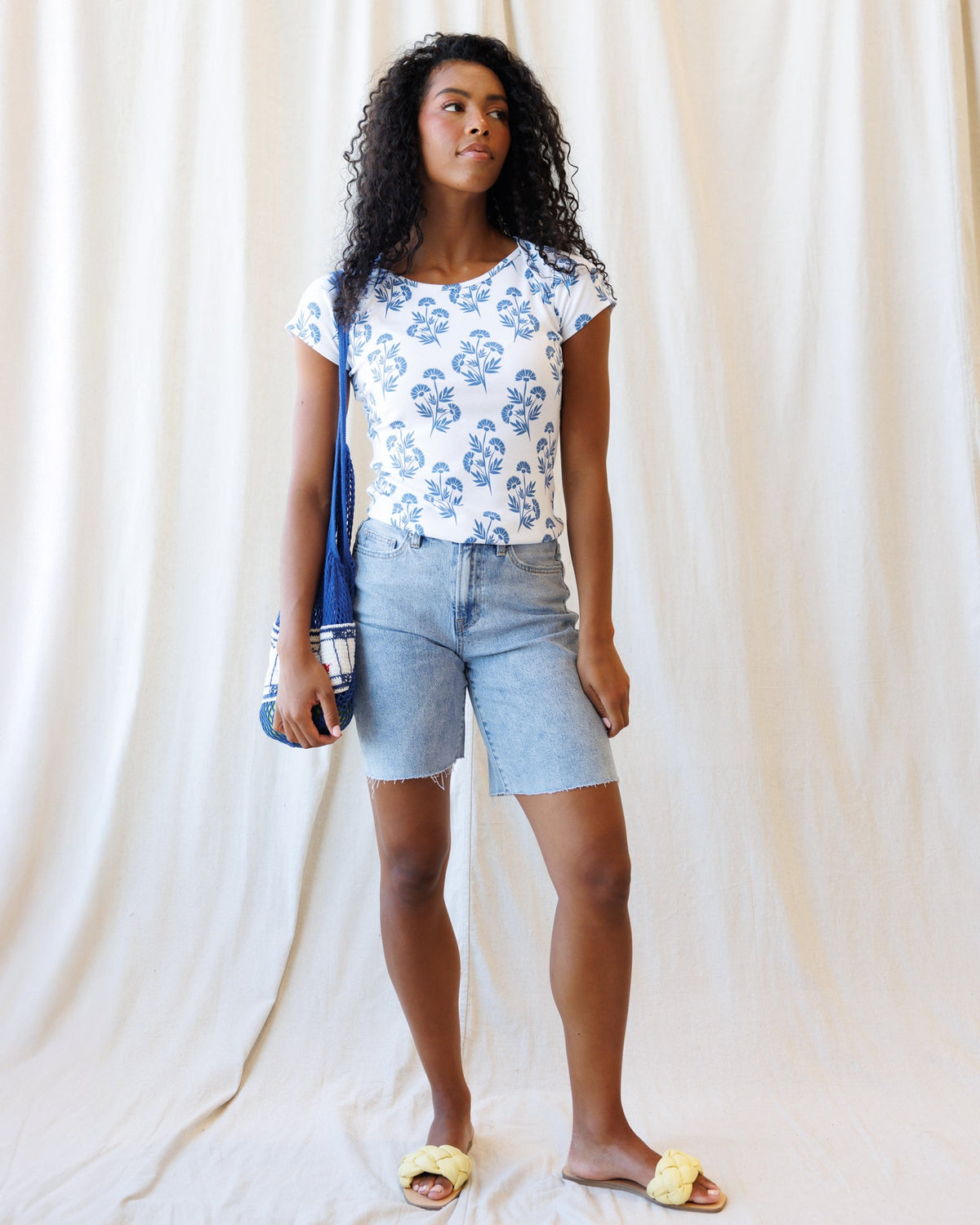 Downeast Artistic Tee, casual women's top with vibrant artistic print and relaxed fit, displayed on a neutral background.