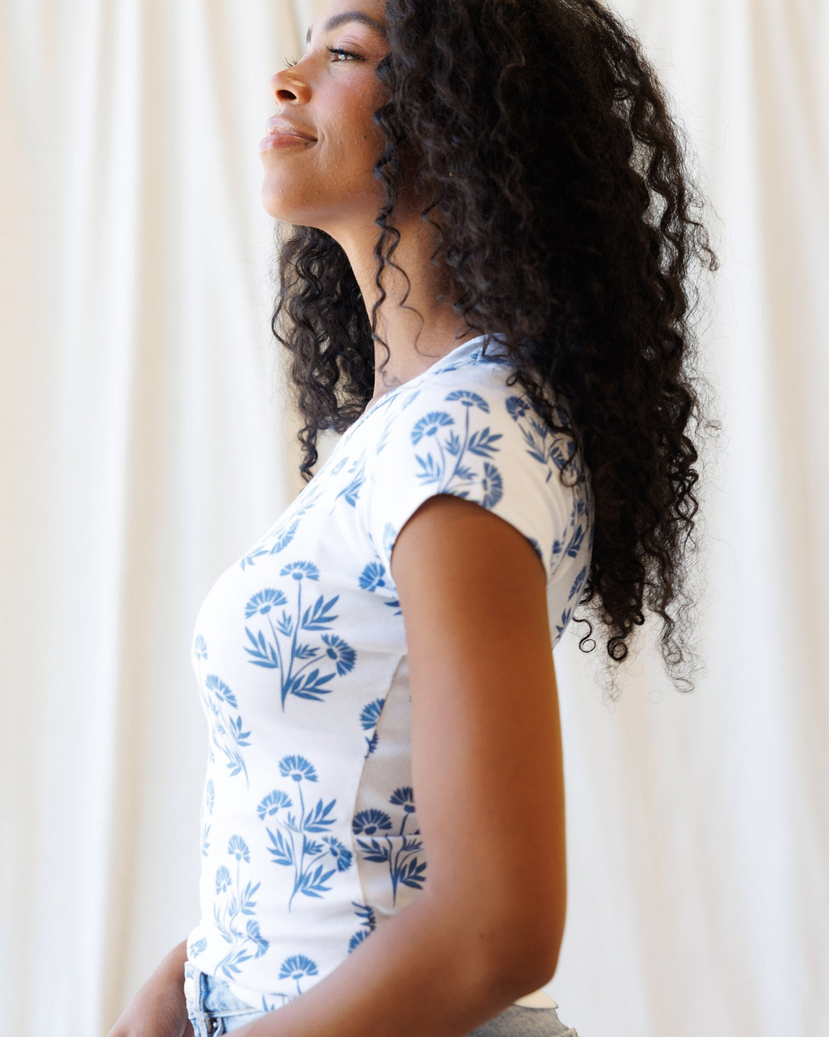 Downeast Artistic Tee in vibrant colors, featuring a creative artistic design on soft, comfortable tops for casual wear.