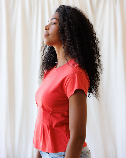 Downeast Pretty Sporty Tee, a casual tops with a relaxed fit, featuring a stylish design ideal for active and everyday wear.