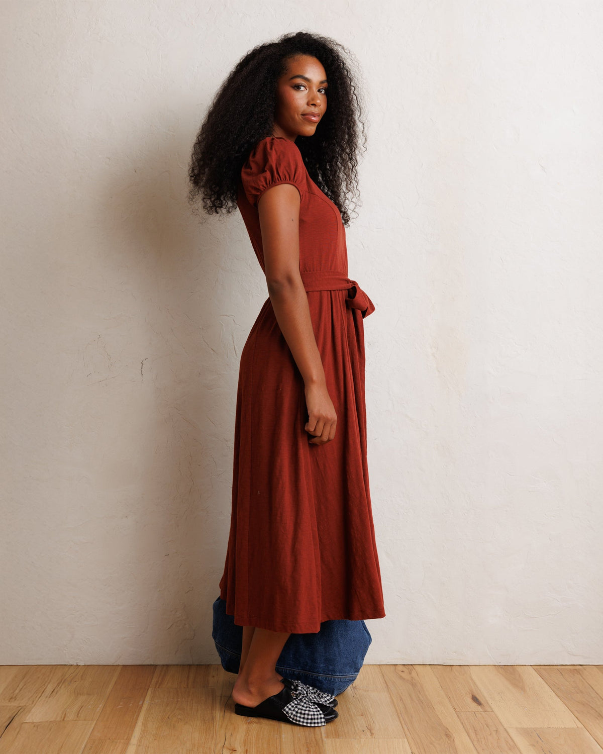 Downeast Sugar & Spice dress with floral pattern, sleeveless design, and fitted waist, perfect for casual summer wear.