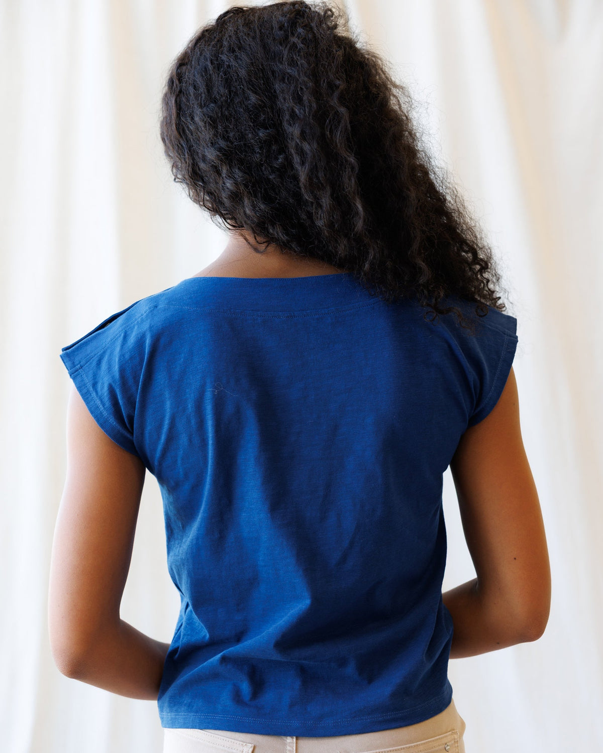 Downeast Bar Harbor top in soft fabric, featuring a relaxed fit and short sleeves, perfect for casual wear.