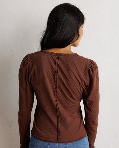 Downeast Carry On Cardi, a stylish women's top in soft fabric with a relaxed fit and open front design.