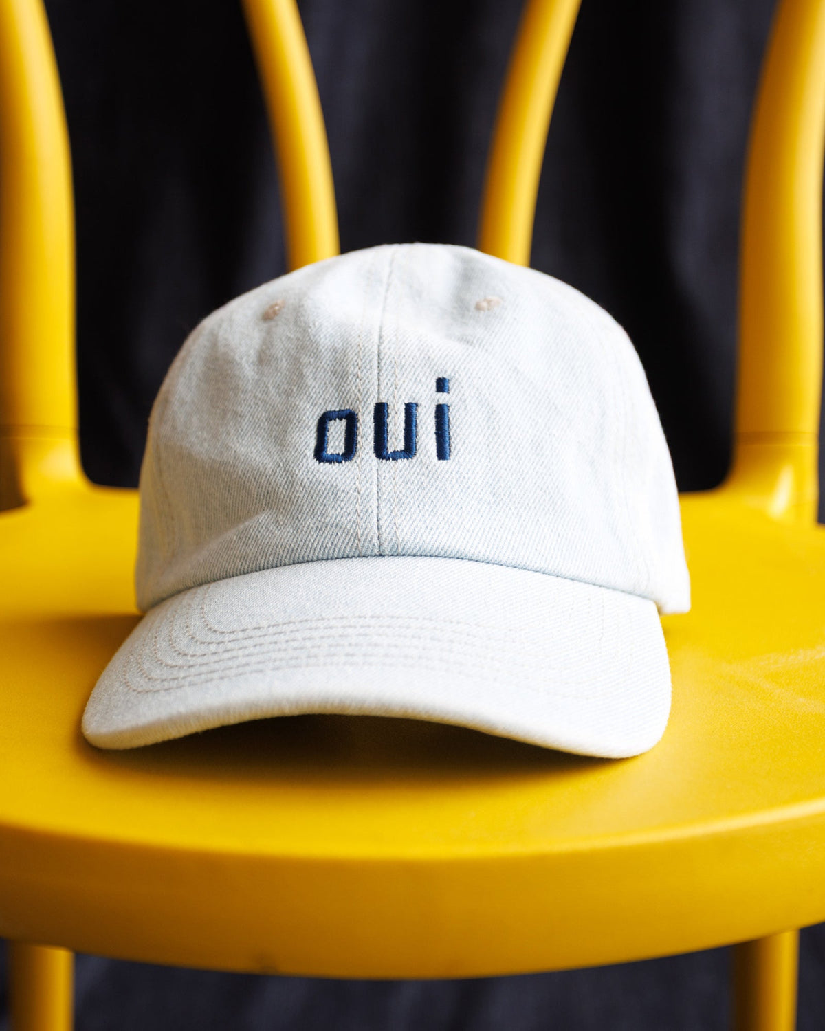 Downeast Say Oui hat, stylish casual hat with embroidered logo, made of soft fabric, perfect for everyday wear.
