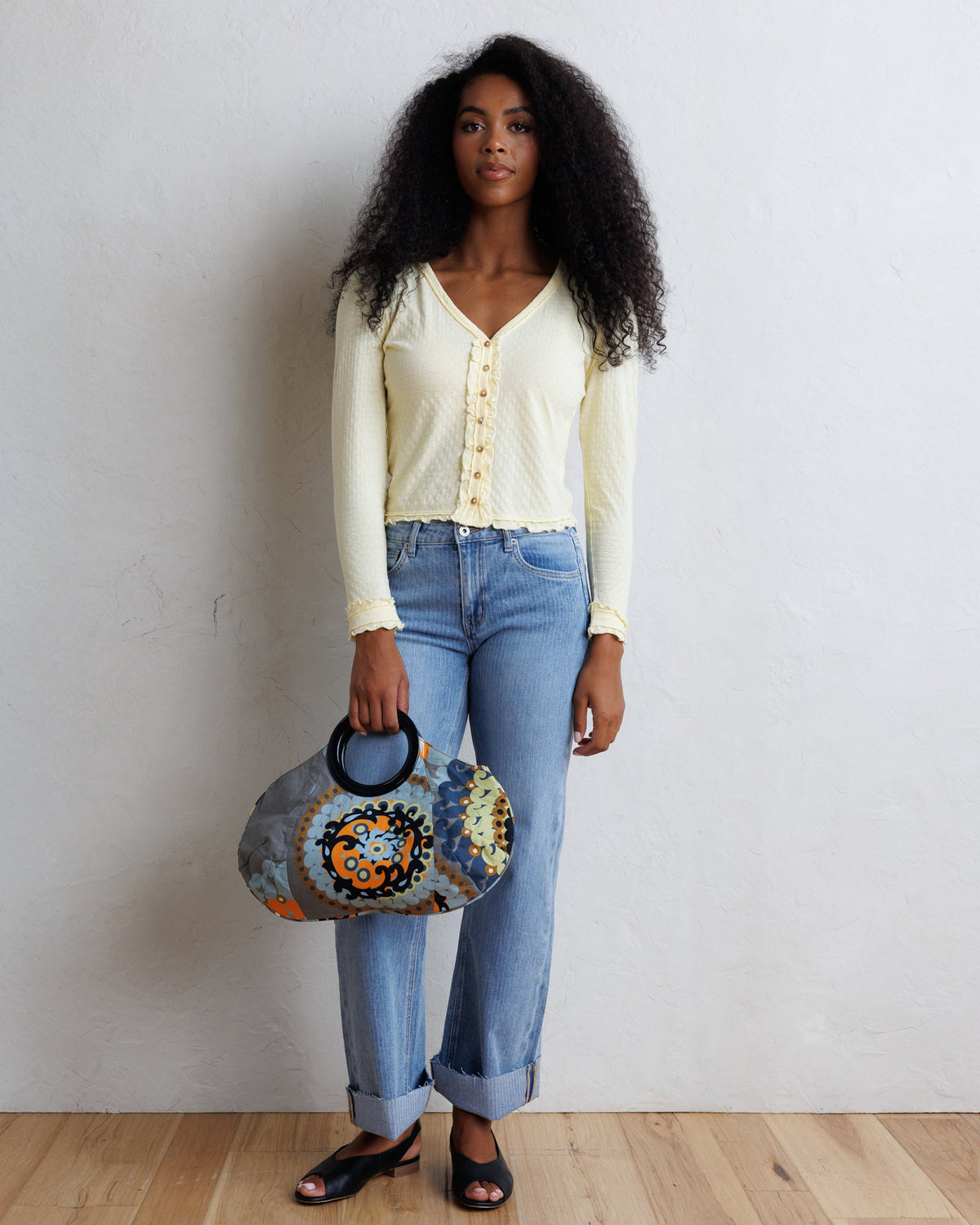 Downeast Carry On Cardi, a stylish women's top in soft fabric, shown in a neutral color with a relaxed fit.