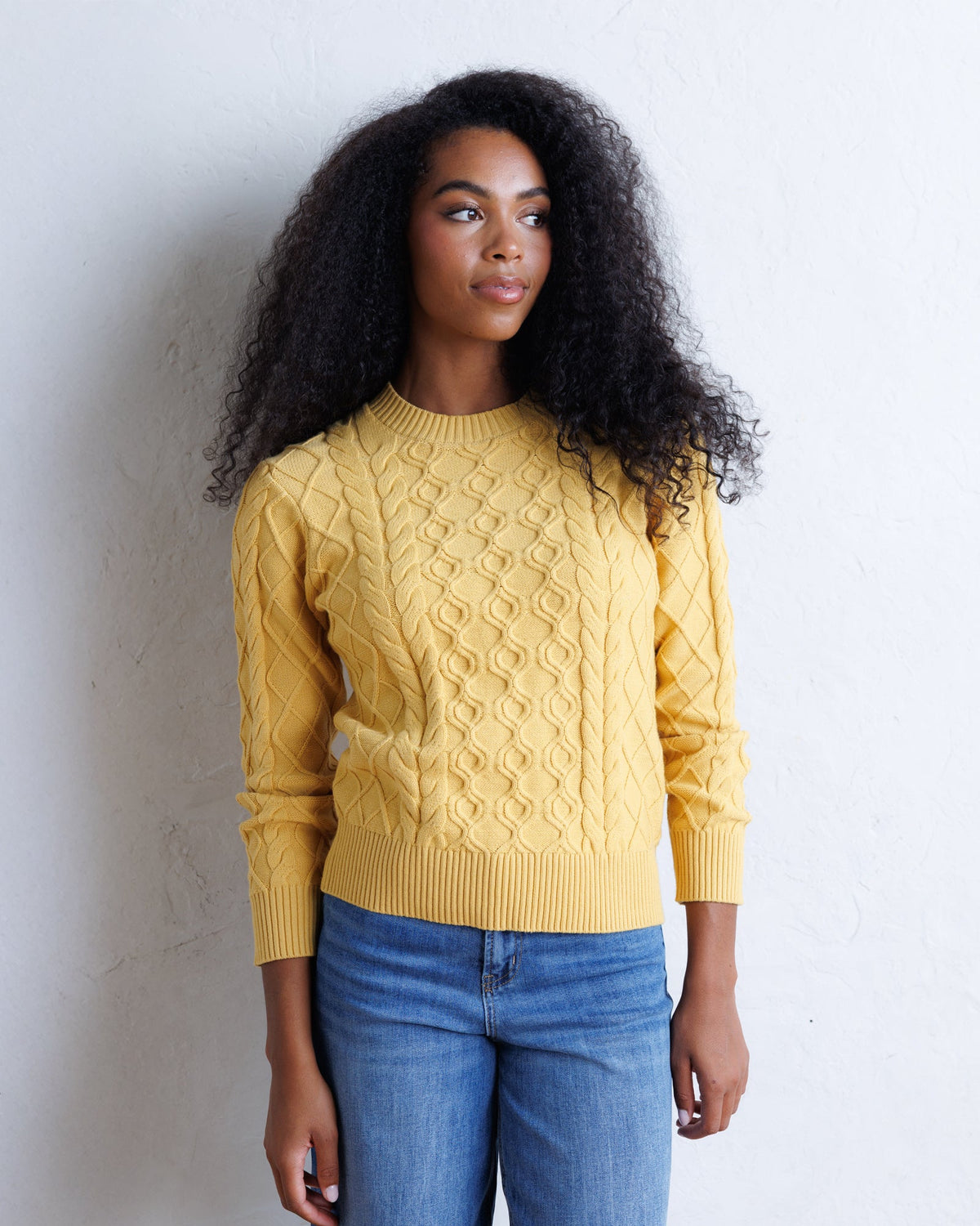 Downeast Glow On Sweater in cozy knit, featuring a relaxed fit with a stylish neckline and soft, warm fabric.