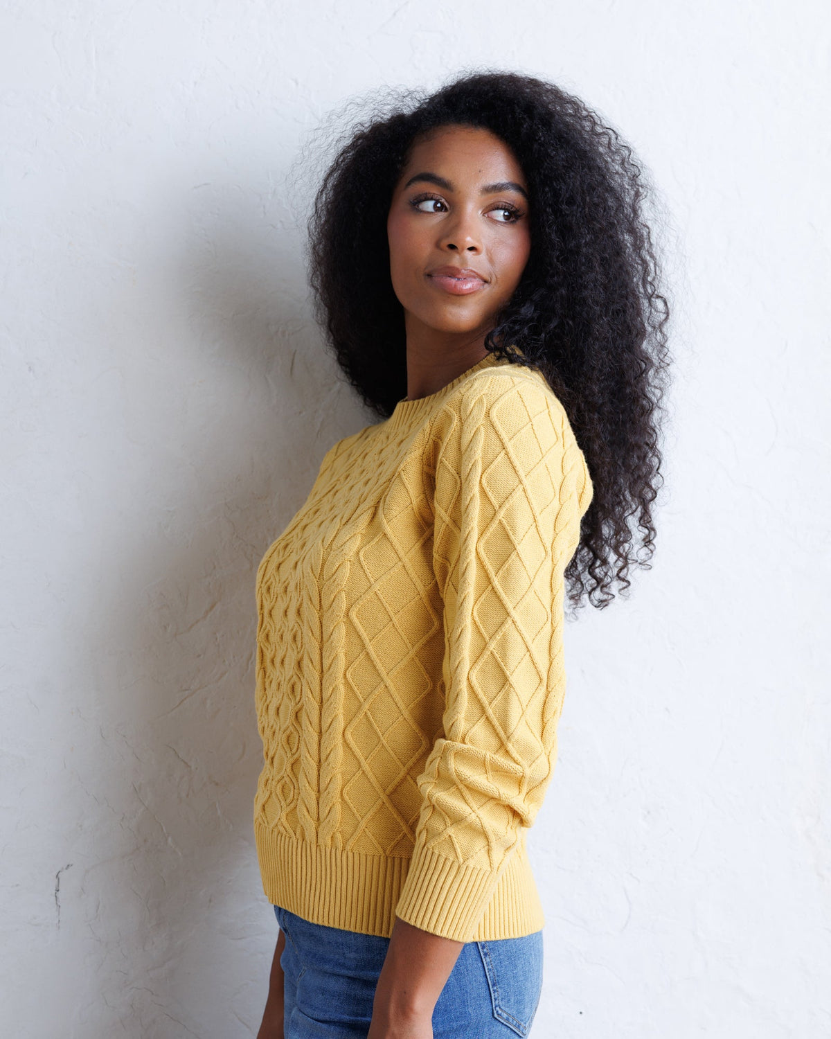 Downeast Glow On Sweater in soft knit fabric, featuring a cozy fit and stylish design, perfect for casual wear.