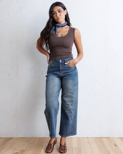 Downeast Everyday Tank top in soft fabric, sleeveless design, casual style, shown in a light color on a neutral background.