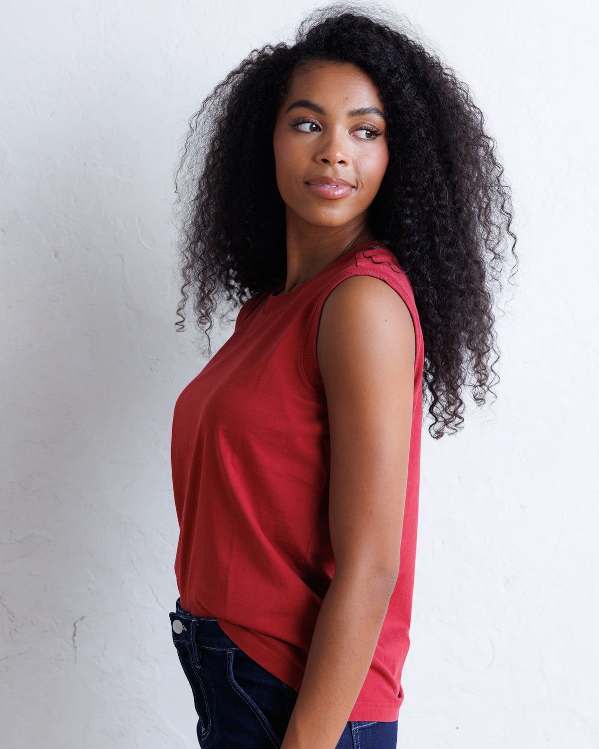 Downeast Your Favorite Tank top in soft fabric, featuring a sleeveless design and casual fit, shown in a neutral color.