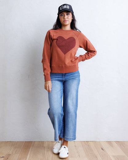 Downeast Old School Crew tops, casual long-sleeve shirt in soft fabric, featuring a classic design and comfortable fit.