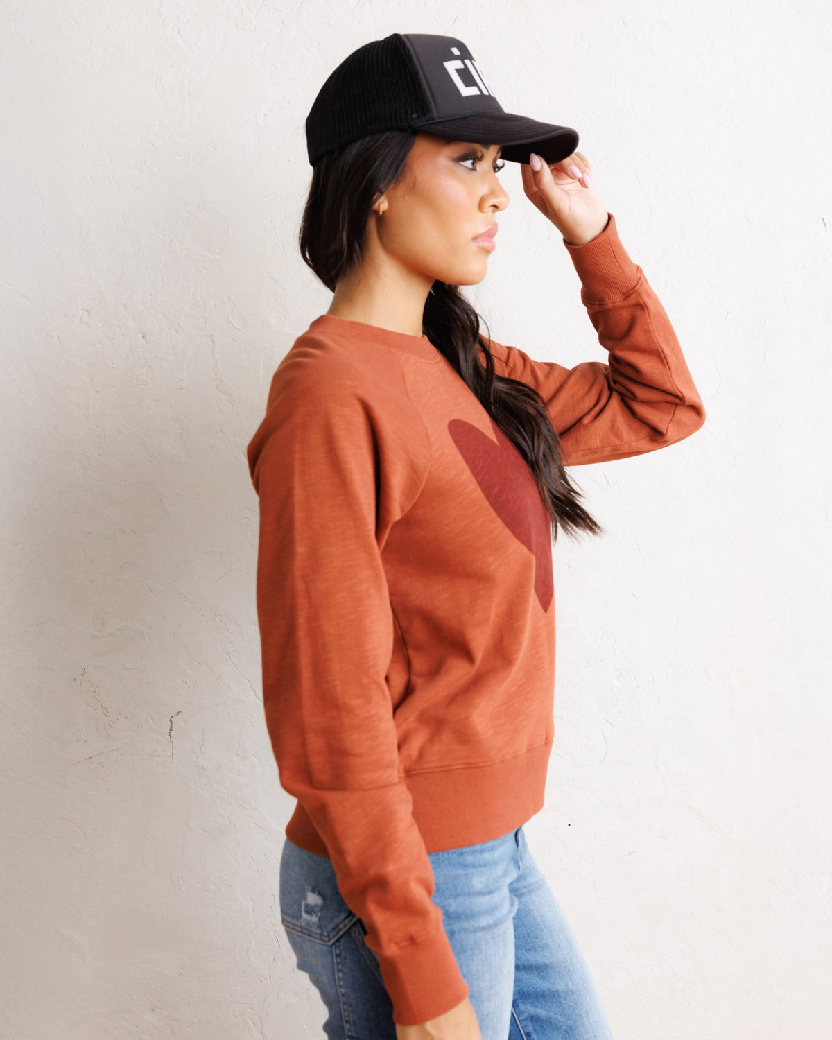 Downeast Old School Crew top in a casual design, featuring a comfortable fit and classic style, shown in a front view.