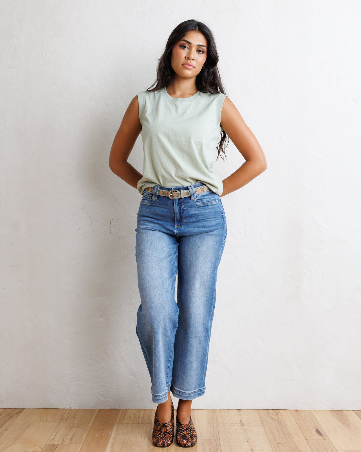 Downeast Your Favorite Tank top in soft fabric, featuring a sleeveless design and casual fit, shown in a light color.