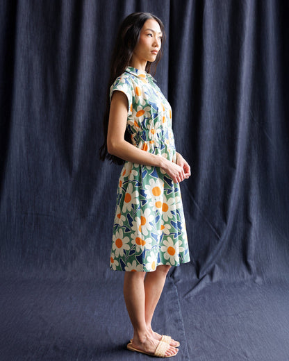 Downeast Newberry Dress in soft fabric, featuring a flattering fit and elegant design, shown in a close-up image.