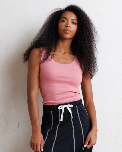 Downeast Everyday Tank top in soft fabric, sleeveless design, lightweight and casual for everyday wear.