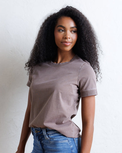 Downeast Your Favorite Tee in soft fabric, featuring a classic crewneck and relaxed fit, shown in a casual tops style.