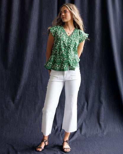 Downeast Glow Ahead top, stylish women's sleeveless blouse in soft fabric with a relaxed fit and vibrant color.