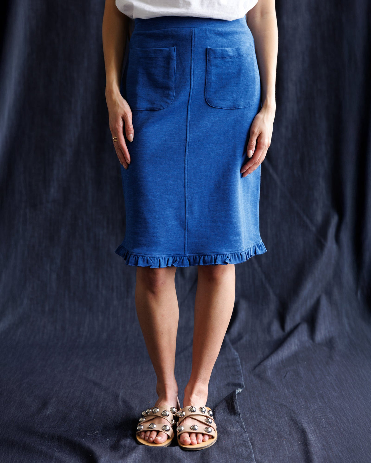 Downeast Perfect Balance Pretty Skirt in floral pattern, flowing design, and lightweight fabric, perfect for casual or dressy wear.