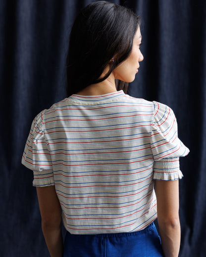 Downeast Tres Belle top, stylish women's blouse with a relaxed fit and soft fabric, shown in a natural pose.