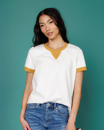 Downeast Your Favorite Team Tee, casual sports top in vibrant team colors with logo, ideal for game day or casual wear.