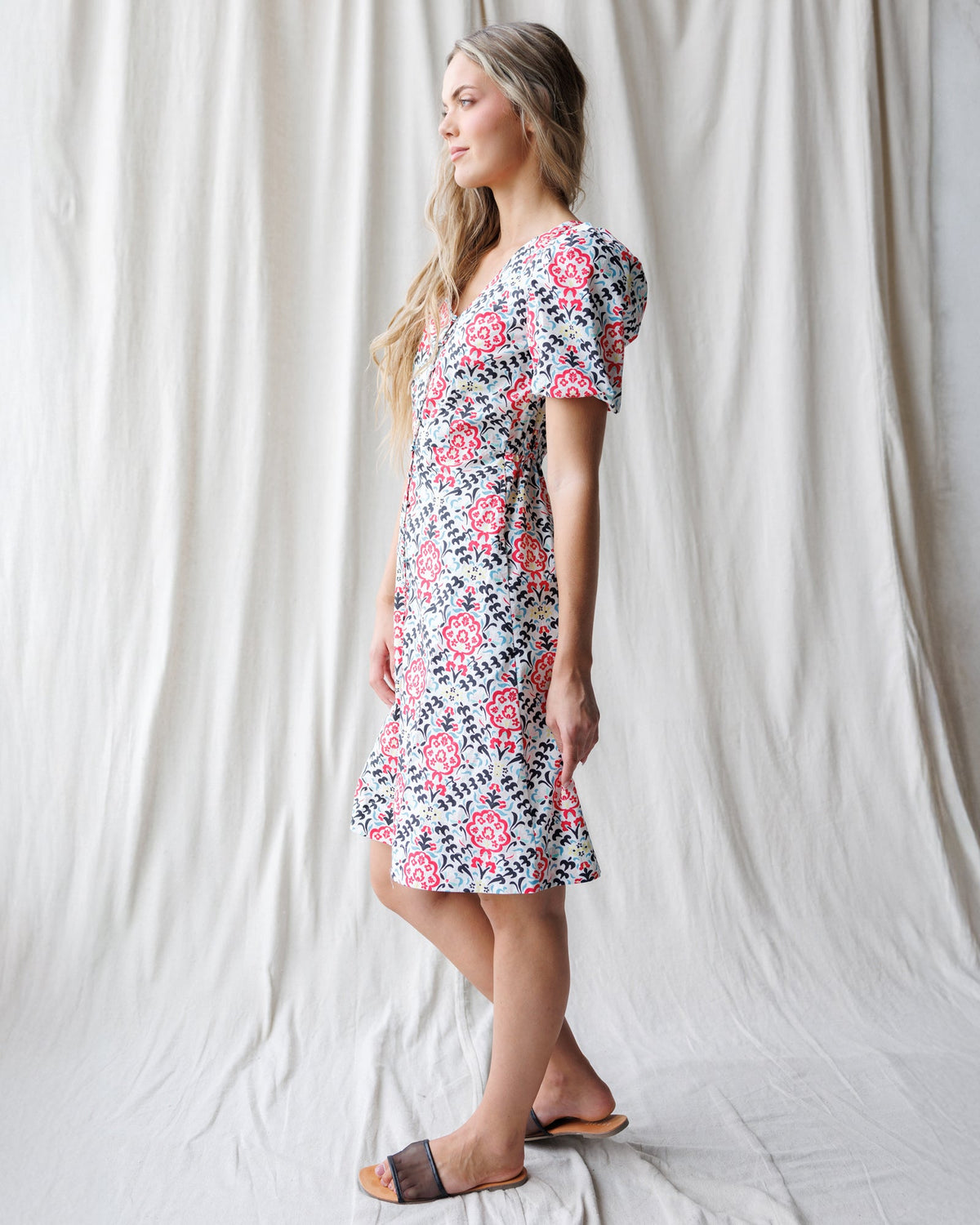 Downeast Capri Dress in lightweight fabric, featuring a relaxed fit and stylish design perfect for casual summer wear.
