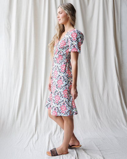 Downeast Capri Dress in lightweight fabric, featuring a relaxed fit and stylish design perfect for casual summer wear.