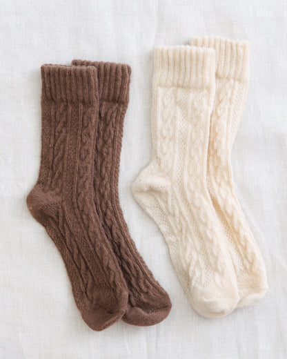 Downeast Harvest sock set featuring cozy, colorful socks with autumn-inspired patterns and soft knit fabric.