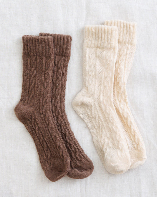 Downeast Harvest sock set featuring cozy, colorful socks with autumn-inspired patterns and soft knit fabric.