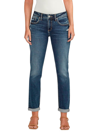 Silver Jeans Co. Mid Rise Boyfriend Slim Jeans