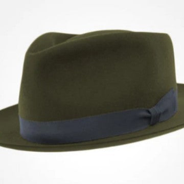 Retro British wool contrast-color felt top hat by My Store