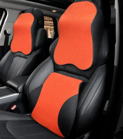 Memory Foam Car Neck and Waist Cushion Set