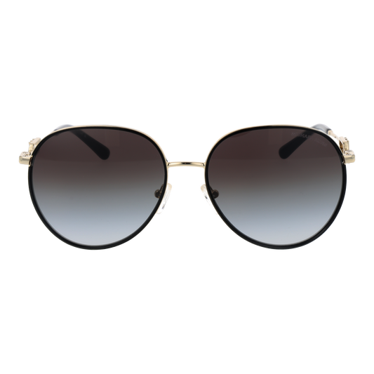 Michael Kors sunglasses model 0MK1128J with dark tinted lenses and sleek black frame, stylish eyewear for sun protection.
