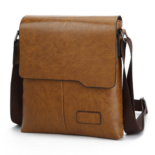 Vertical men's crossbody business casual bag with adjustable shoulder strap, My Store brand
