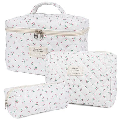 Floral home storage cosmetic bag by My Store in a decorative floral design