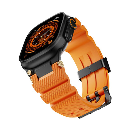 Sports silicone watch strap in a durable, flexible design