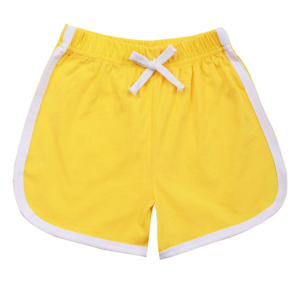 Boys' and girls' My Store shorts displayed in a casual children's style