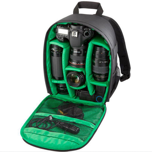 Puhongda large waterproof DSLR camera backpack with padded compartments and adjustable shoulder straps