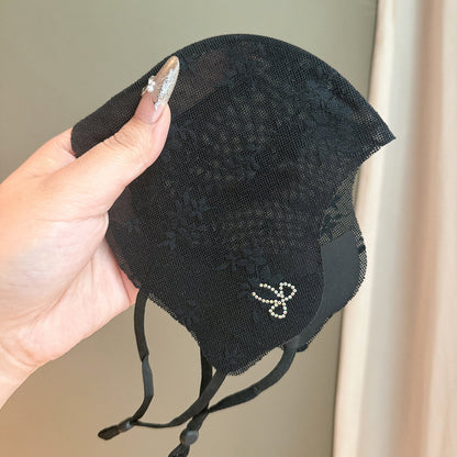 Sun-protective washable sunshade face mask in lightweight fabric for outdoor UV protection