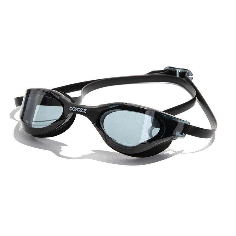HD waterproof anti-fog swimming goggles with reflective plating and adjustable strap