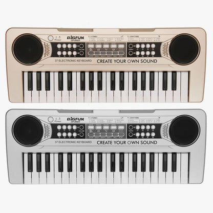 GBruno Store 37-key digital electronic music keyboard with microphone for kids, suitable for ages 3-10, perfect for young learners.