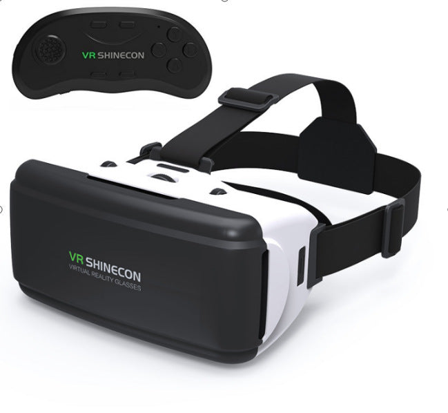 Mobile phone virtual reality game console headset with VR 3D glasses, front view