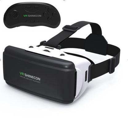 Mobile phone virtual reality game console headset with VR 3D glasses, front view