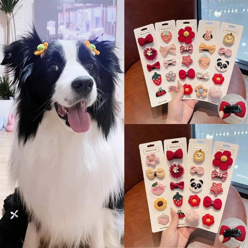 Portable cartoon creative mini dog hairpin in a compact design by My Store