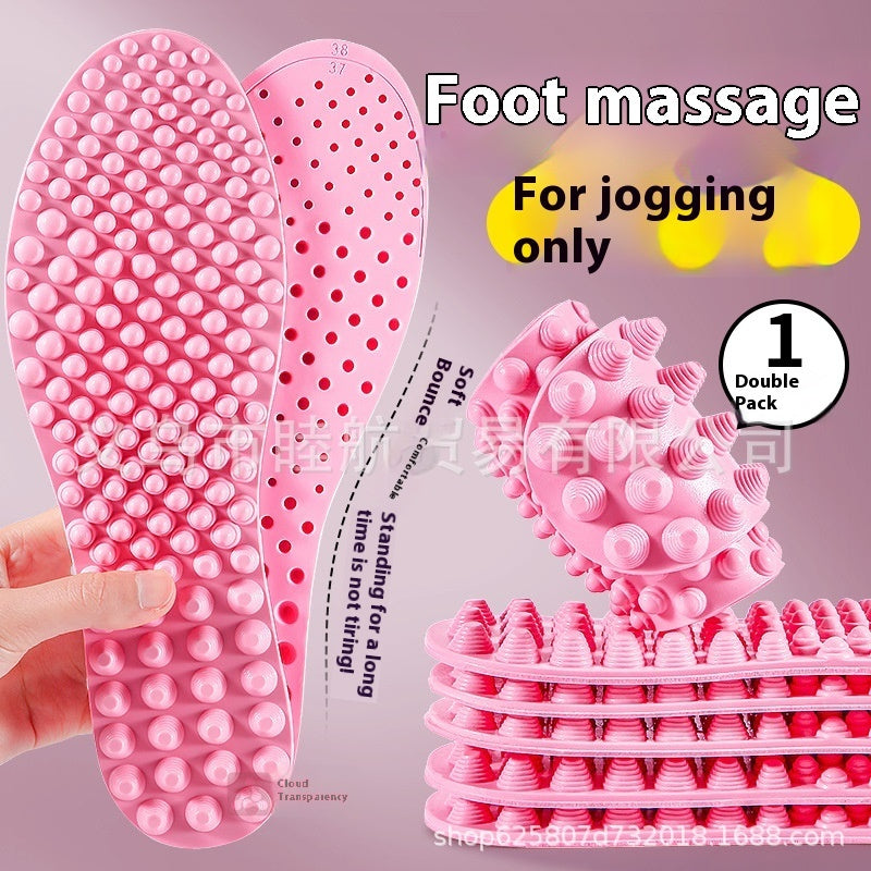 Men's And Women's Shock-absorbing Soft Elastic Shock-absorbing Deodorant And Breathable Not Tired Foot Insole